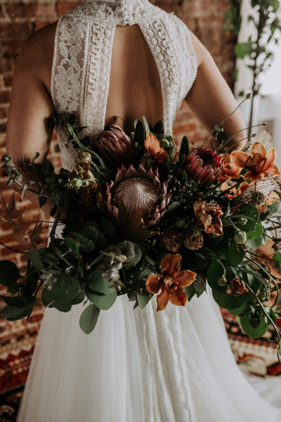 protea bridal bouquet