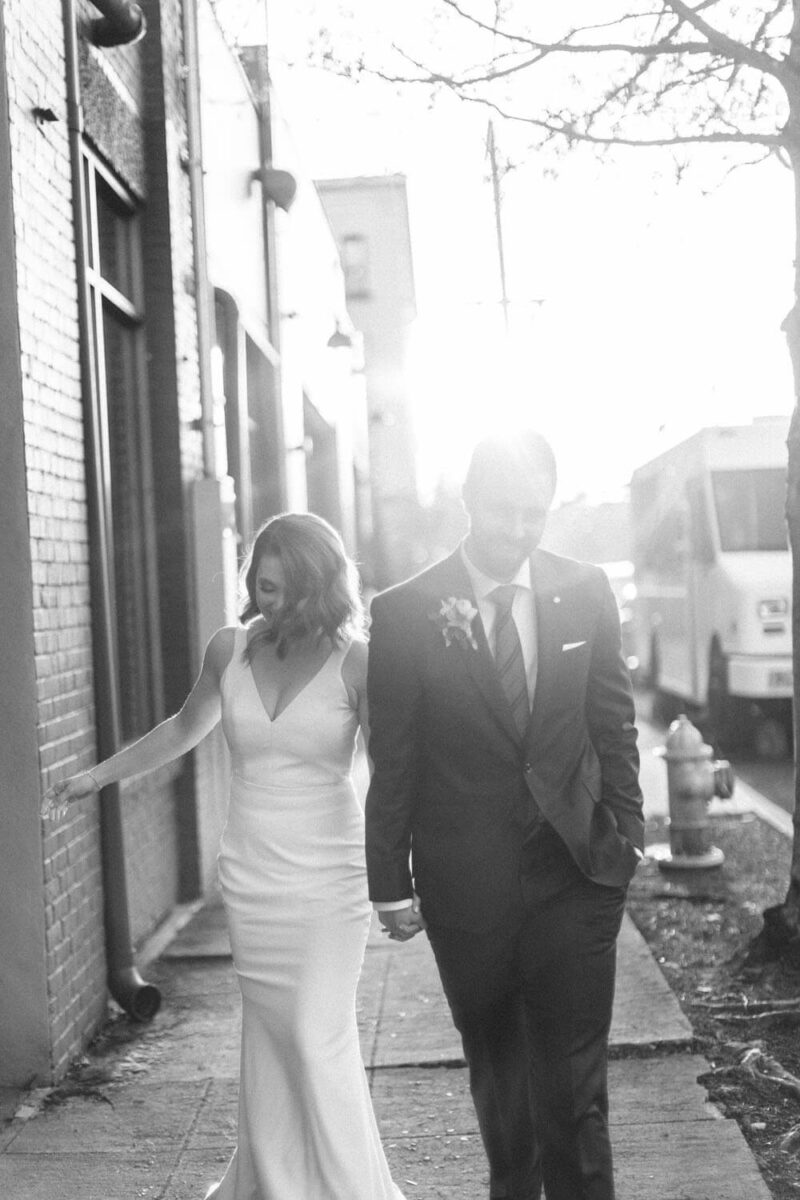 Black & White Wedding Portrait | Peachy Keen Coordination | The Bindery McMinnville Wedding | Casi Yost Photo